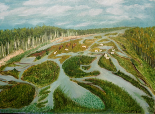 河道景色