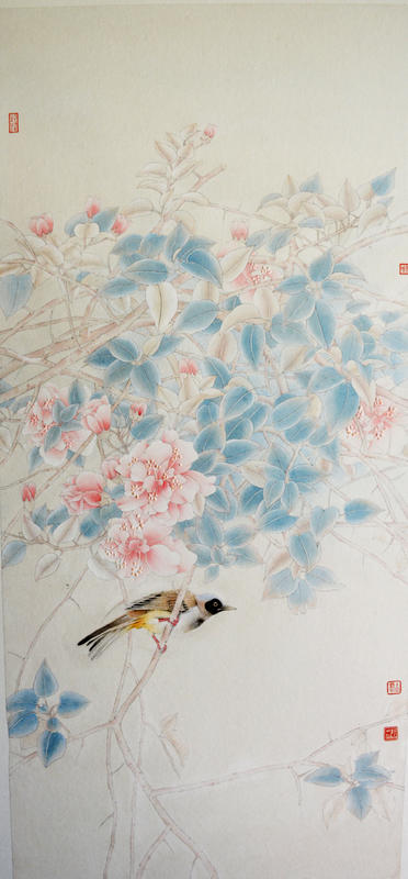 花鸟条屏4
