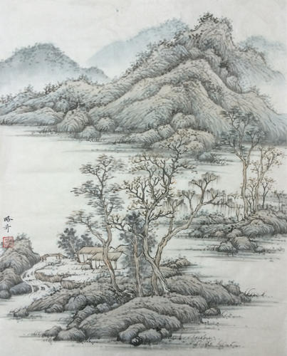 《山水相依图二》