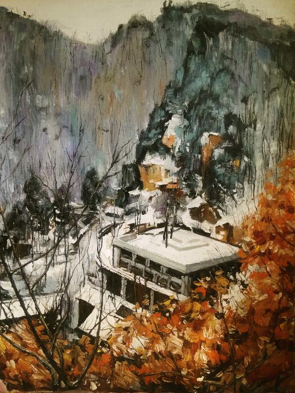 南山飞雪好参禅